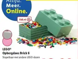 Lidl LEGO® Opbergdoos Brick 6 aanbieding