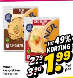 Hoogvliet Milner kaasplakken aanbieding