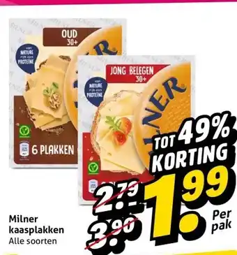 Hoogvliet Milner kaasplakken aanbieding