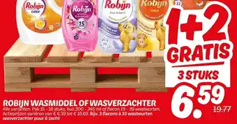 Dekamarkt ROBIJN WASMIDDEL OF WASVERZACHTER aanbieding