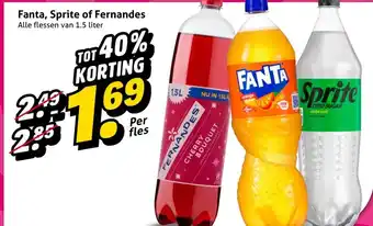 Hoogvliet Fanta, Sprite of Fernandes aanbieding