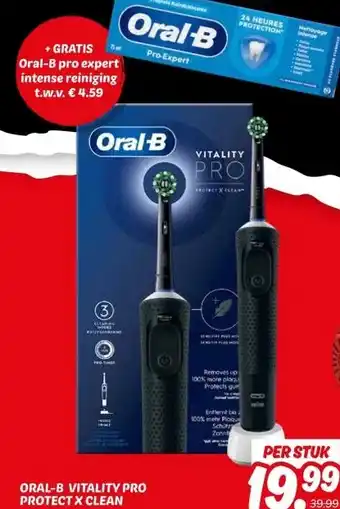 Dekamarkt ORAL-B VITALITY PRO PROTECT X CLEAN aanbieding