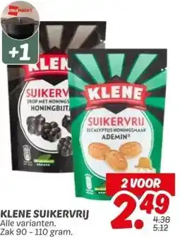 Dekamarkt KLENE SUIKERVRIJ aanbieding