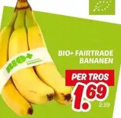 Dekamarkt BIO+ FAIRTRADE BANANEN aanbieding