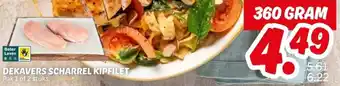 Dekamarkt DEKAVERS SCHARREL KIPFILET aanbieding