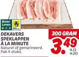 Dekamarkt DEKAVERS SPEKLAPPEN À LA MINUTE aanbieding