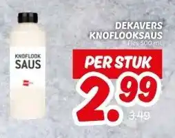 Dekamarkt DEKAVERS KNOFLOOKSAUS aanbieding