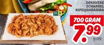 Dekamarkt DEKAVERS SCHARREL KIPDIJSHOARMA aanbieding