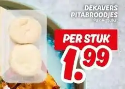 Dekamarkt DEKAVERS PITABROODJES aanbieding