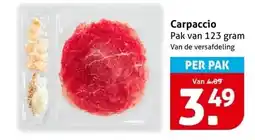 Hoogvliet Carpaccio aanbieding