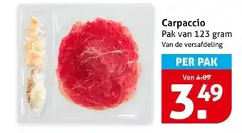 Hoogvliet Carpaccio aanbieding