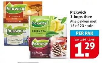 Hoogvliet Pickwick 1-kops thee aanbieding
