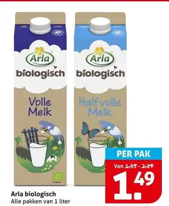 Hoogvliet Arla biologisch aanbieding