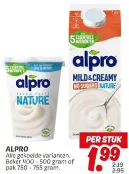 Dekamarkt ALPRO aanbieding