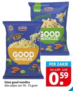 Hoogvliet Unox good noodles aanbieding
