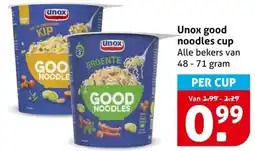 Hoogvliet Unox good noodles cup aanbieding