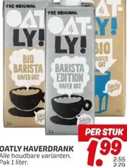 Dekamarkt OATLY HAVERDRANK aanbieding