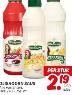 Dekamarkt OLIEHOORN SAUS aanbieding