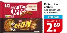 Hoogvliet KitKat, Lion of Nuts aanbieding