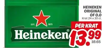 Dekamarkt HEINEKEN ORIGINAL OF 0.0 aanbieding