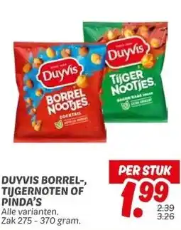 Dekamarkt DUYVIS BORREL-, TIJGERNOTEN OF PINDA'S aanbieding