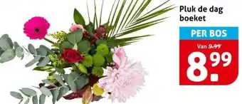 Hoogvliet Pluk de dag boeket aanbieding