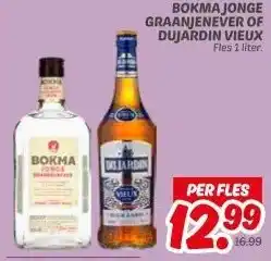 Dekamarkt BOKMA JONGE GRAANJENEVER OF DUJARDIN VIEUX aanbieding