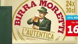Hoogvliet Birra Moretti aanbieding