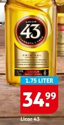 Hoogvliet Licor 43 aanbieding