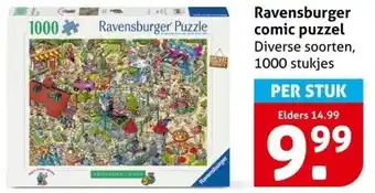 Hoogvliet Ravensburger comic puzzel aanbieding