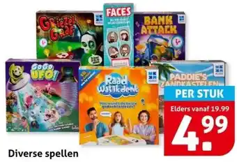 Hoogvliet Diverse spellen aanbieding