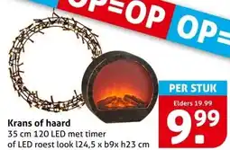 Hoogvliet Krans of haard aanbieding