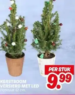Dekamarkt KERSTBOOM VERSIERD MET LED aanbieding