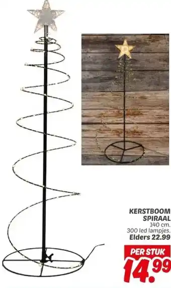 Dekamarkt KERSTBOOM SPIRAAL aanbieding