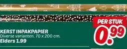 Dekamarkt KERST INPAKPAPIER aanbieding