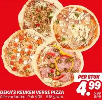 Dekamarkt DEKA'S KEUKEN VERSE PIZZA aanbieding