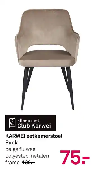 Karwei KARWEI eetkamerstoel Puck aanbieding