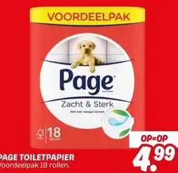 Dekamarkt PAGE TOILETPAPIER aanbieding