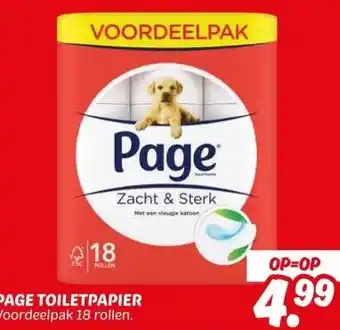Dekamarkt PAGE TOILETPAPIER aanbieding