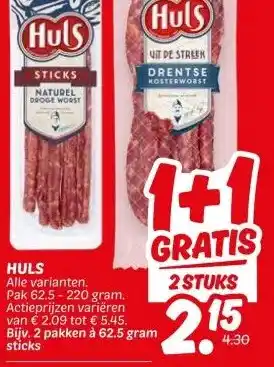 Dekamarkt HULS aanbieding