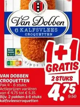 Dekamarkt VAN DOBBEN CROQUETTEN aanbieding
