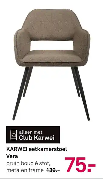Karwei KARWEI eetkamerstoel Vera aanbieding
