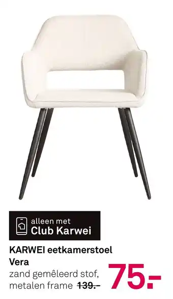 Karwei KARWEI eetkamerstoel Vera aanbieding