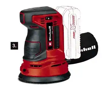 Karwei Einhell 18V excentrische schuurmachine TE-RS 18 LI aanbieding