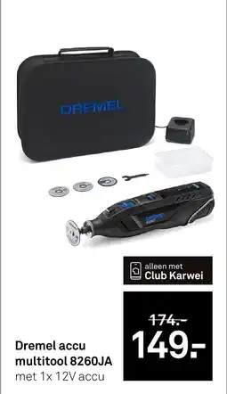 Karwei Dremel accu multitool 8260JA aanbieding