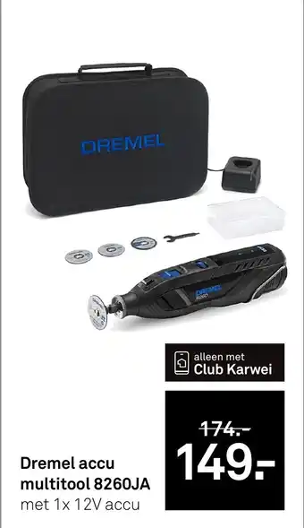 Karwei Dremel accu multitool 8260JA aanbieding