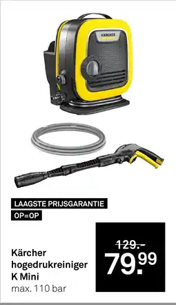 Karwei Kärcher hogedrukreiniger K Mini aanbieding