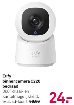 Karwei Eufy binnencamera C220 bedraad aanbieding
