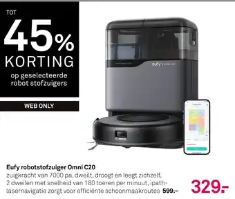 Karwei Eufy robotstofzuiger Omni C20 aanbieding