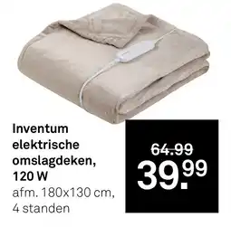 Karwei Inventum elektrische omslagdeken, 120 W aanbieding